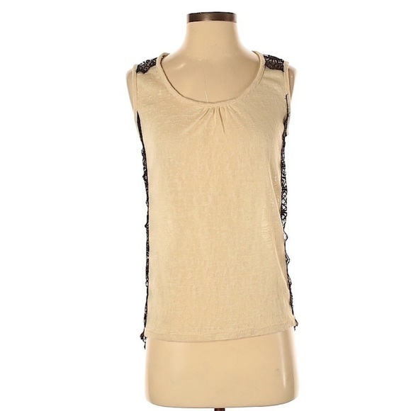 Anthropologie a’reve side lace tank top size small - Picture 1 of 9